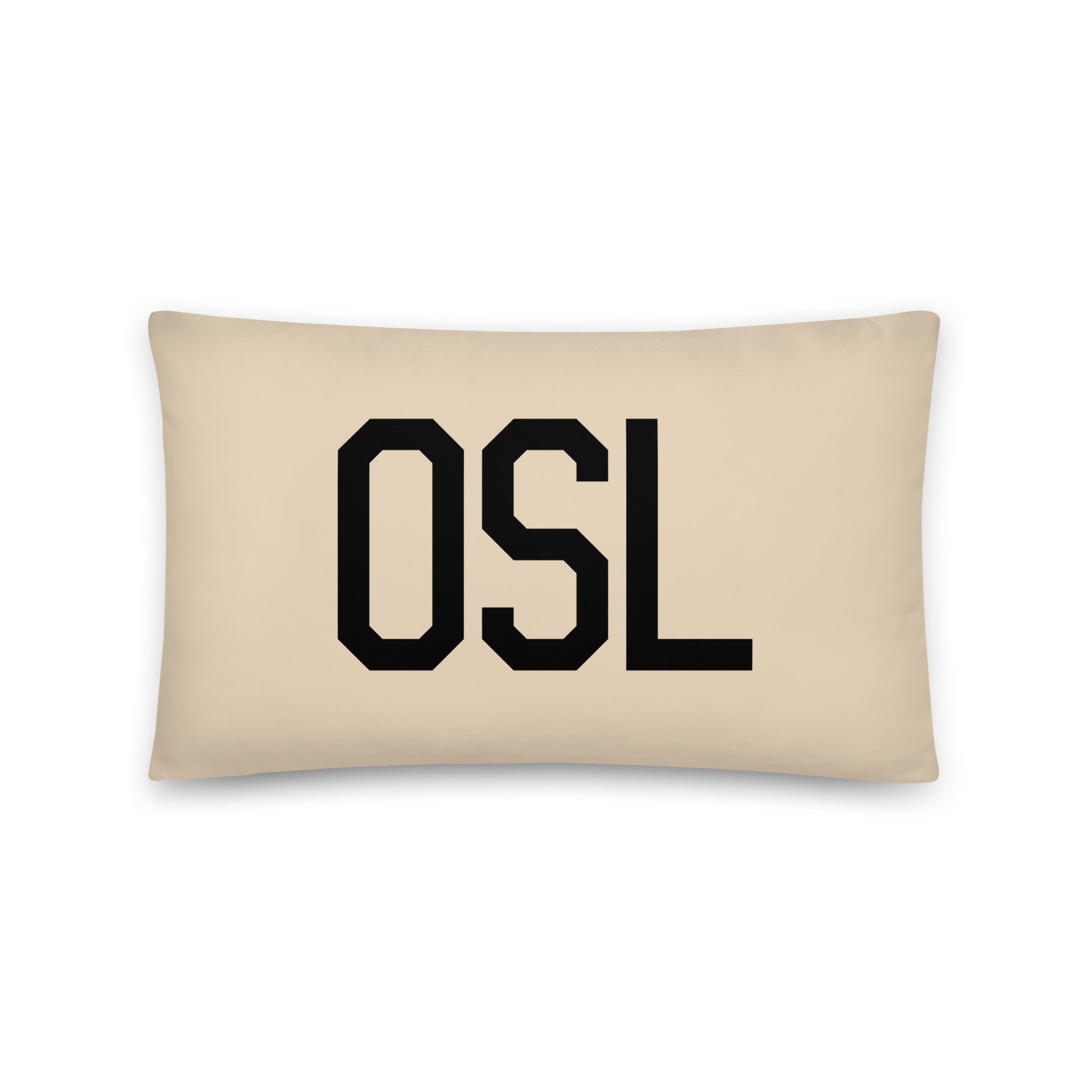 OSL Oslo Throw Pillow • Air Force Lettering & Red Buffalo Plaid • YHM Designs - Image 05