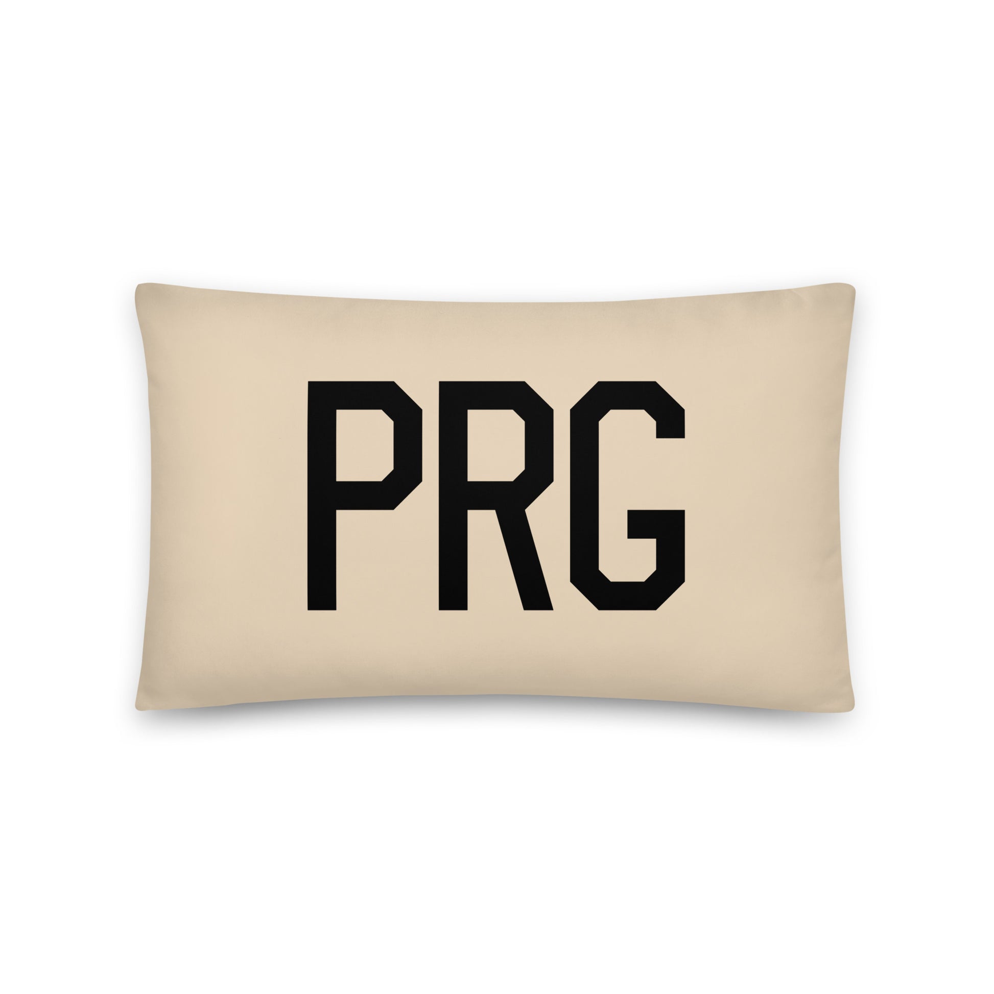 PRG Prague Throw Pillow • Air Force Lettering & Red Buffalo Plaid • YHM Designs - Image 05