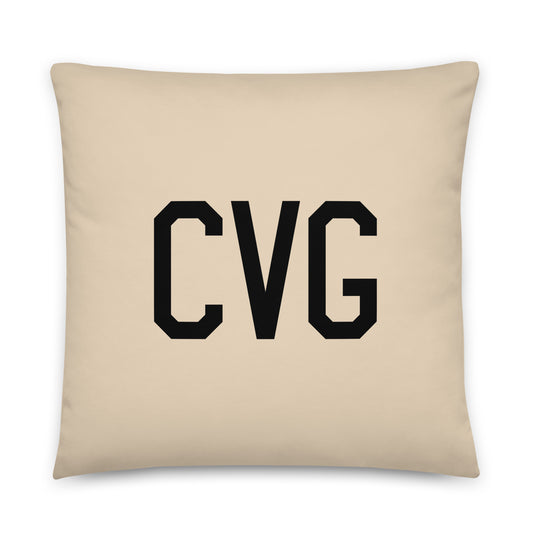 Buffalo Plaid Throw Pillow • CVG Cincinnati • YHM Designs - Image 01