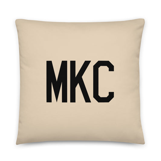 Buffalo Plaid Throw Pillow • MKC Kansas City • YHM Designs - Image 01