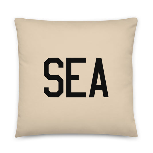 Buffalo Plaid Throw Pillow • SEA Seattle • YHM Designs - Image 01