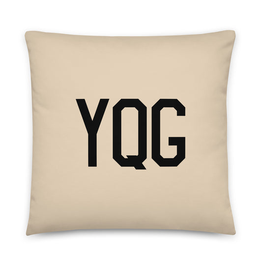 Buffalo Plaid Throw Pillow • YQG Windsor • YHM Designs - Image 01