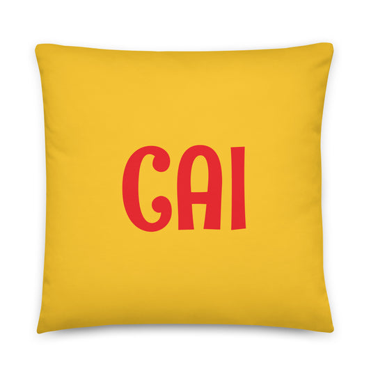 CAI Cairo Throw Pillow • Cheerful Rainbow Colours • YHM Designs - Image 01