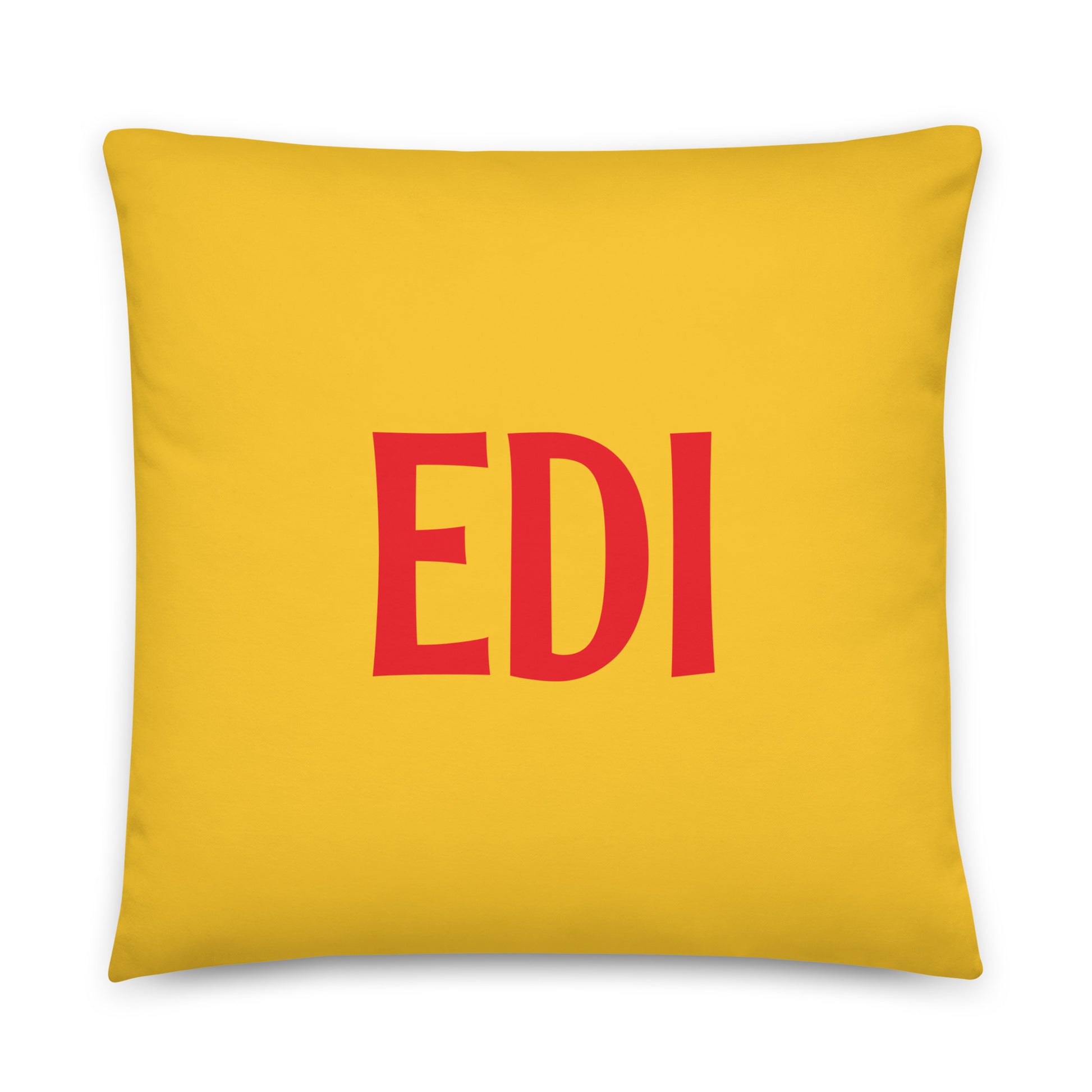 EDI Edinburgh Throw Pillow • Cheerful Rainbow Colours • YHM Designs - Image 01