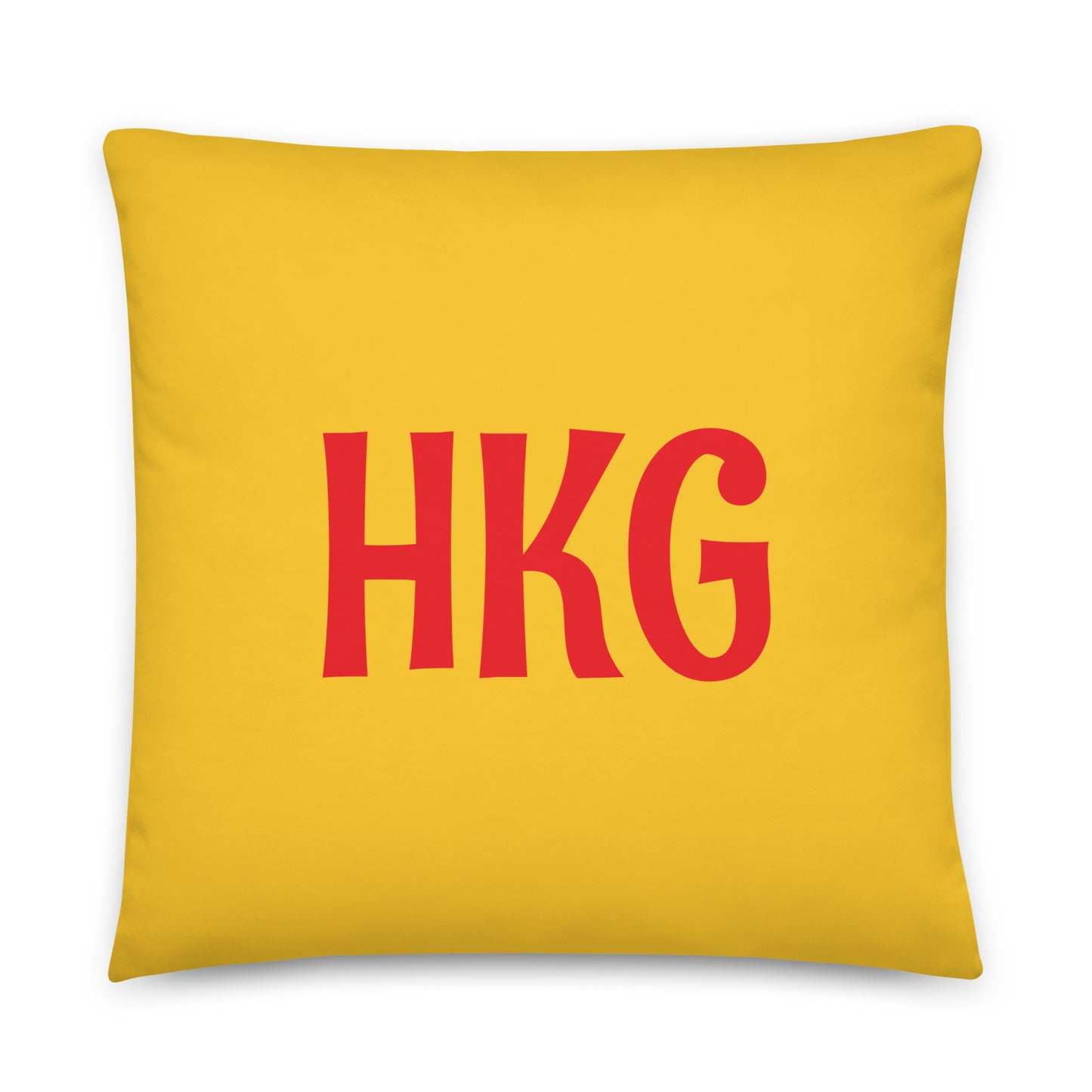 HKG Hong Kong Throw Pillow • Cheerful Rainbow Colours • YHM Designs - Image 01