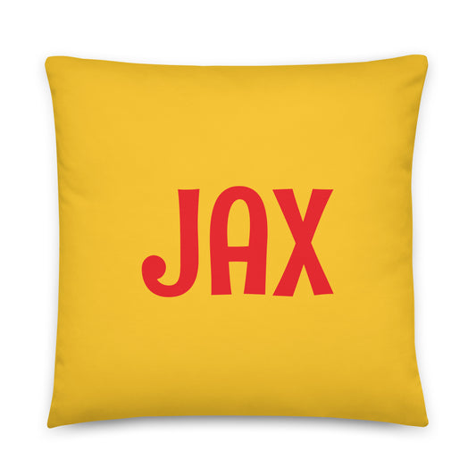 Rainbow Throw Pillow • JAX Jacksonville • YHM Designs - Image 01