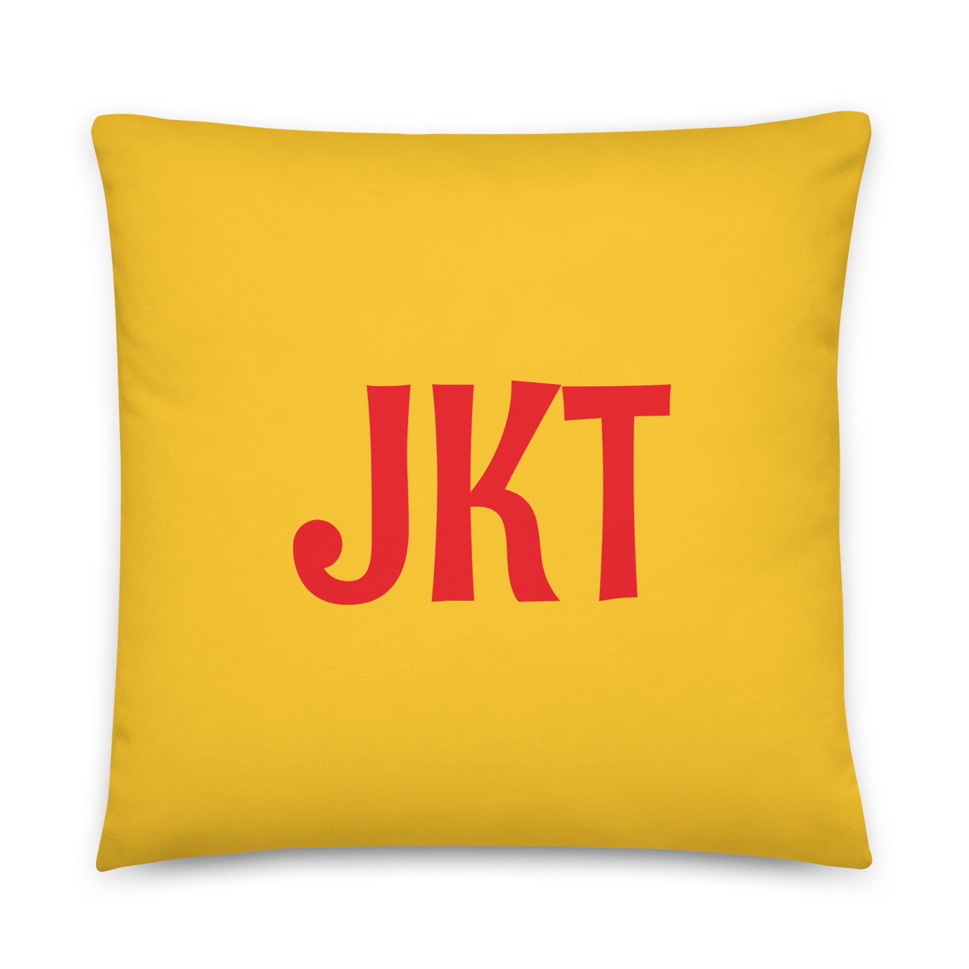 JKT Jakarta Throw Pillow • Cheerful Rainbow Colours • YHM Designs - Image 01