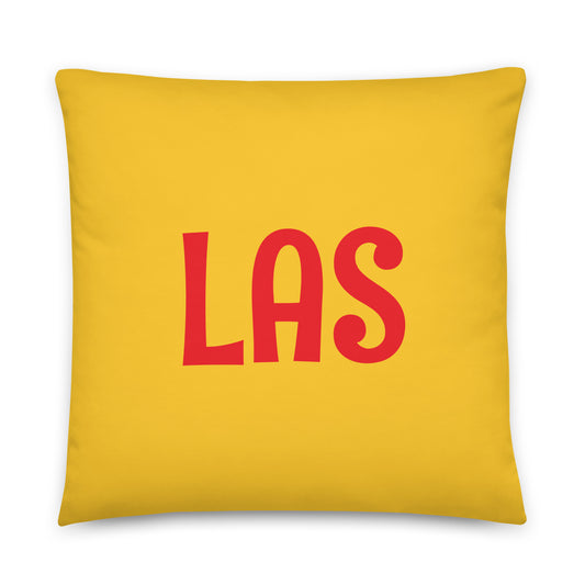 Rainbow Throw Pillow • LAS Las Vegas • YHM Designs - Image 01