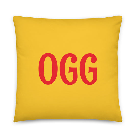 Rainbow Throw Pillow • OGG Maui • YHM Designs - Image 01