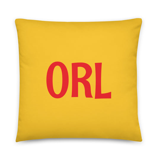 Rainbow Throw Pillow • ORL Orlando • YHM Designs - Image 01
