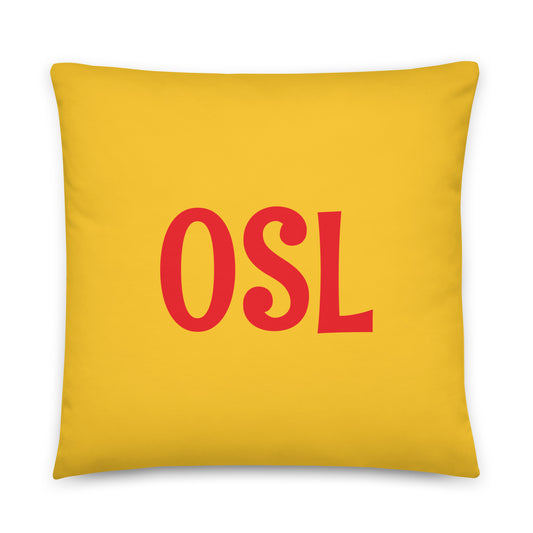 OSL Oslo Throw Pillow • Cheerful Rainbow Colours • YHM Designs - Image 01