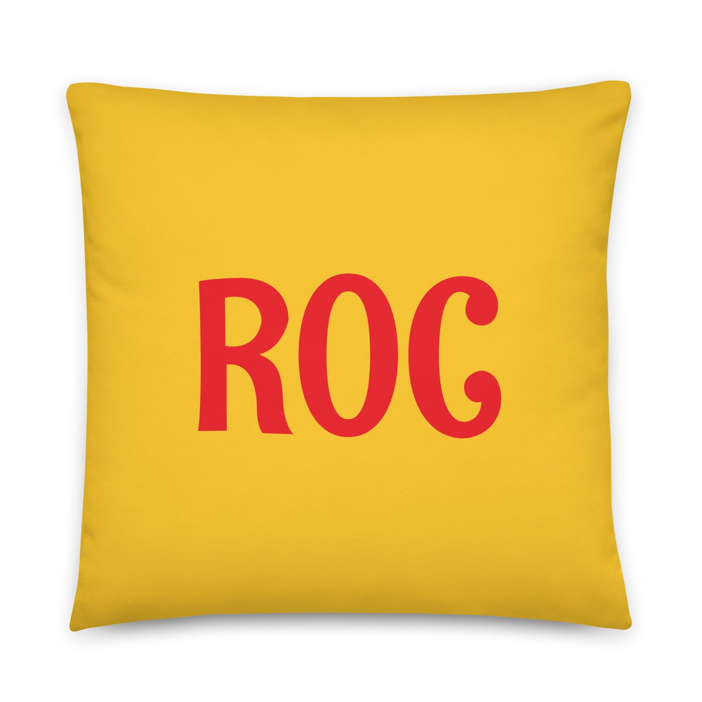 Rainbow Throw Pillow • ROC Rochester • YHM Designs - Image 01