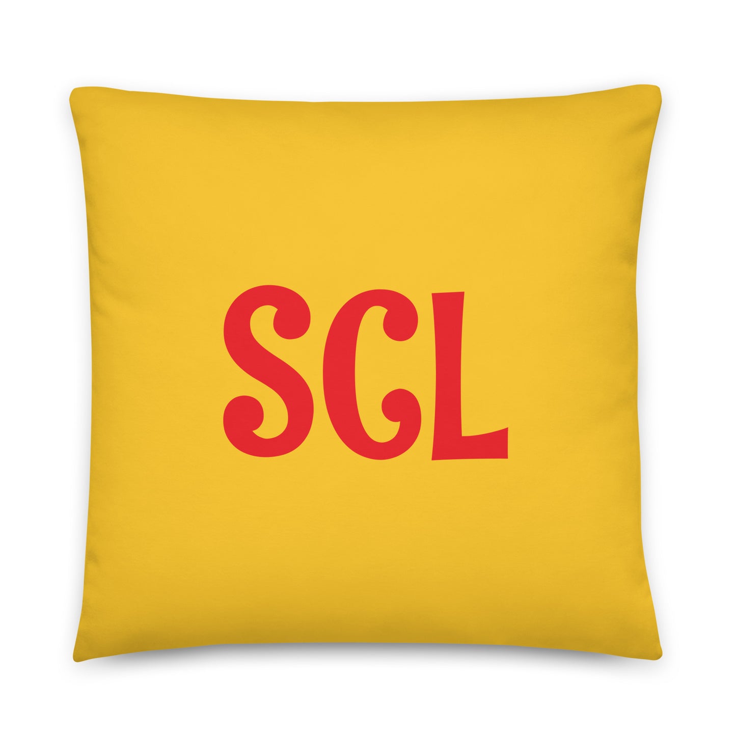 Rainbow Throw Pillow • SCL Santiago • YHM Designs - Image 01