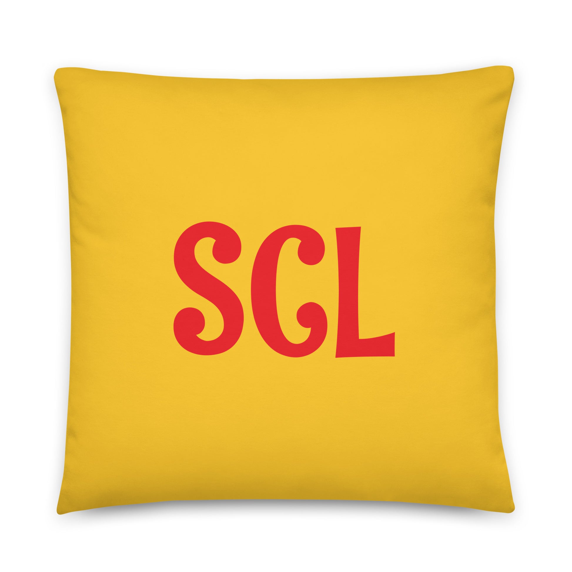 SCL Santiago Throw Pillow • Cheerful Rainbow Colours • YHM Designs - Image 01