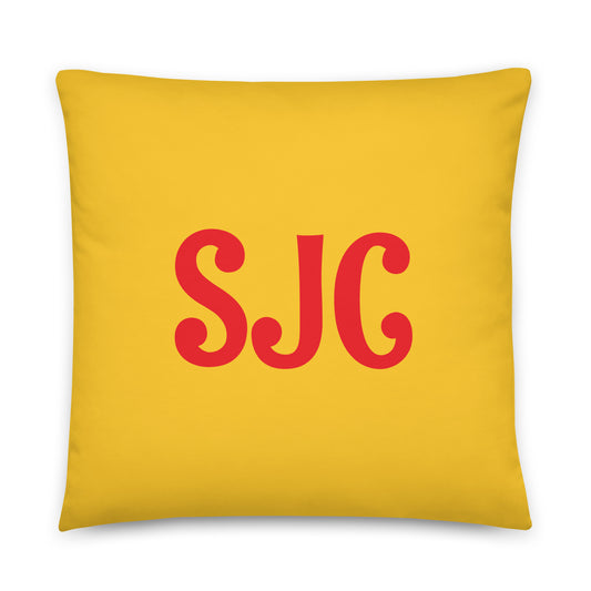 Rainbow Throw Pillow • SJC San Jose • YHM Designs - Image 01