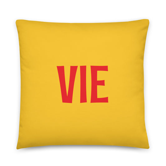 VIE Vienna Throw Pillow • Cheerful Rainbow Colours • YHM Designs - Image 01