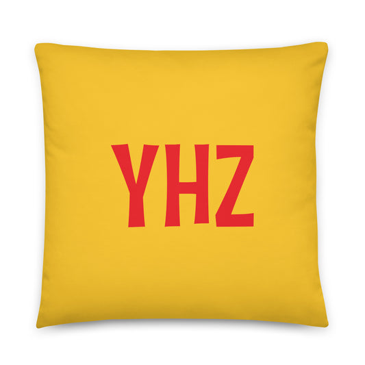 Rainbow Throw Pillow • YHZ Halifax • YHM Designs - Image 01