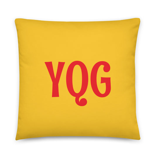 Rainbow Throw Pillow • YQG Windsor • YHM Designs - Image 01