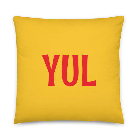 Rainbow Throw Pillow • YUL Montreal • YHM Designs - Image 01