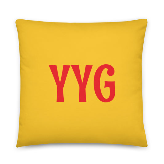 Rainbow Throw Pillow • YYG Charlottetown • YHM Designs - Image 01