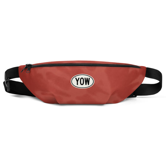 Travel Gift Fanny Pack - Red Tie-Dye • YOW Ottawa • YHM Designs - Image 01