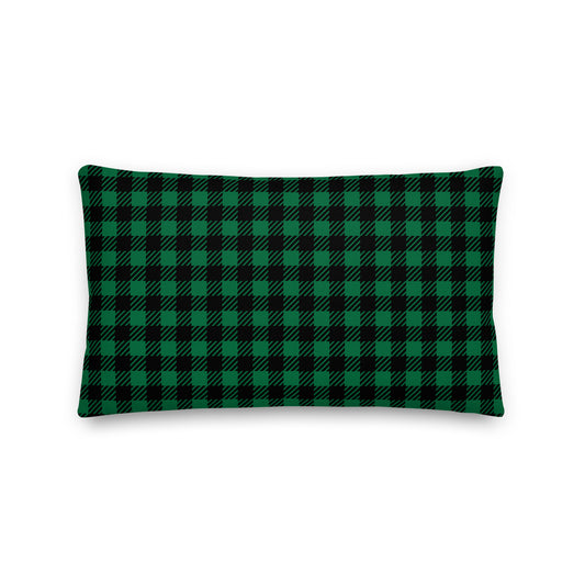 Farmhouse Throw Pillow - Buffalo Plaid • AUS Austin • YHM Designs - Image 02