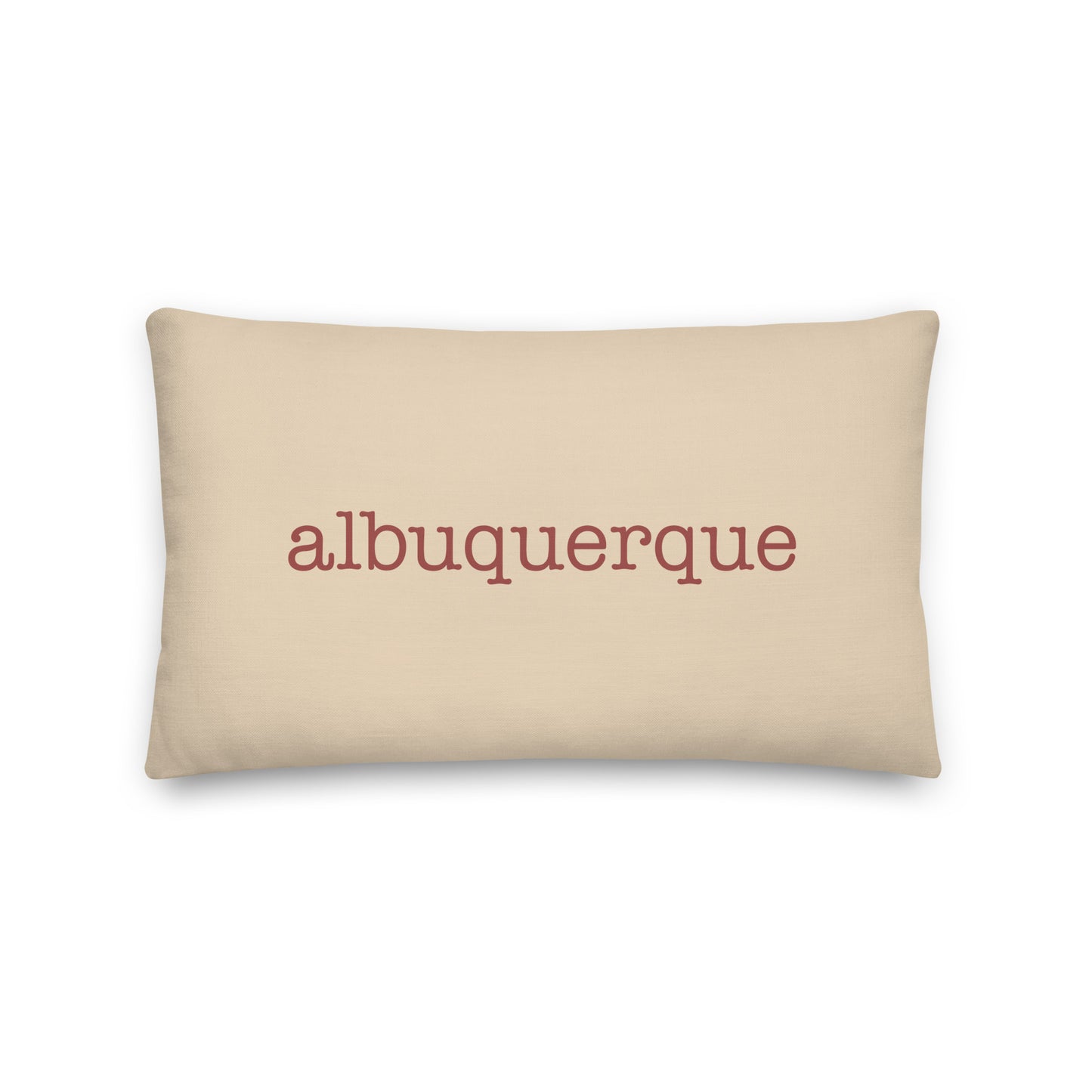 Typewriter Pillow - Terra Cotta • ABQ Albuquerque • YHM Designs - Image 01