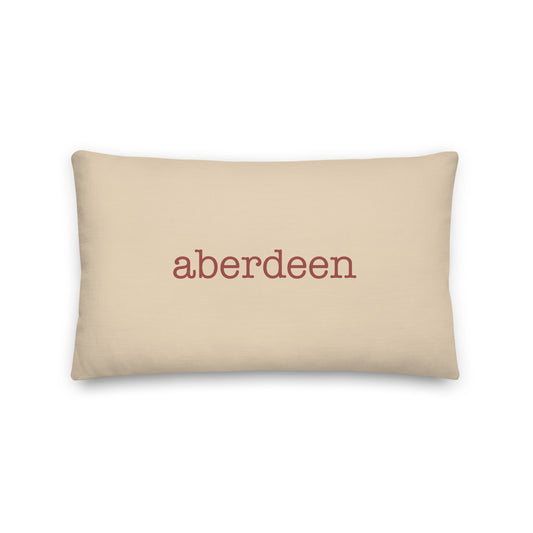 Typewriter Pillow - Terra Cotta • ABZ Aberdeen • YHM Designs - Image 01