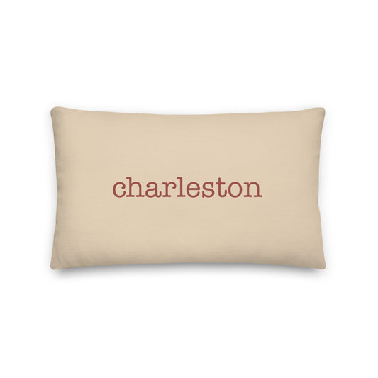 Typewriter Pillow - Terra Cotta • CHS Charleston • YHM Designs - Image 01