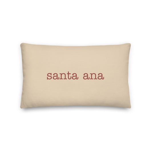 Typewriter Pillow - Terra Cotta • SNA Santa Ana • YHM Designs - Image 01