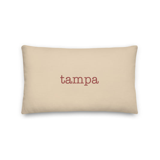 Typewriter Pillow - Terra Cotta • TPA Tampa • YHM Designs - Image 01