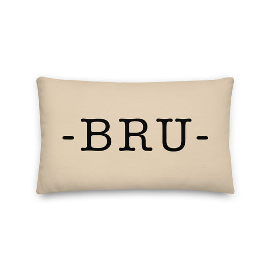 Farmhouse Throw Pillow - Buffalo Plaid • BRU Brussels • YHM Designs - Image 01