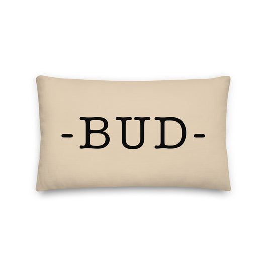 Farmhouse Throw Pillow - Buffalo Plaid • BUD Budapest • YHM Designs - Image 01