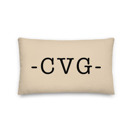 Farmhouse Throw Pillow - Buffalo Plaid • CVG Cincinnati • YHM Designs - Image 01