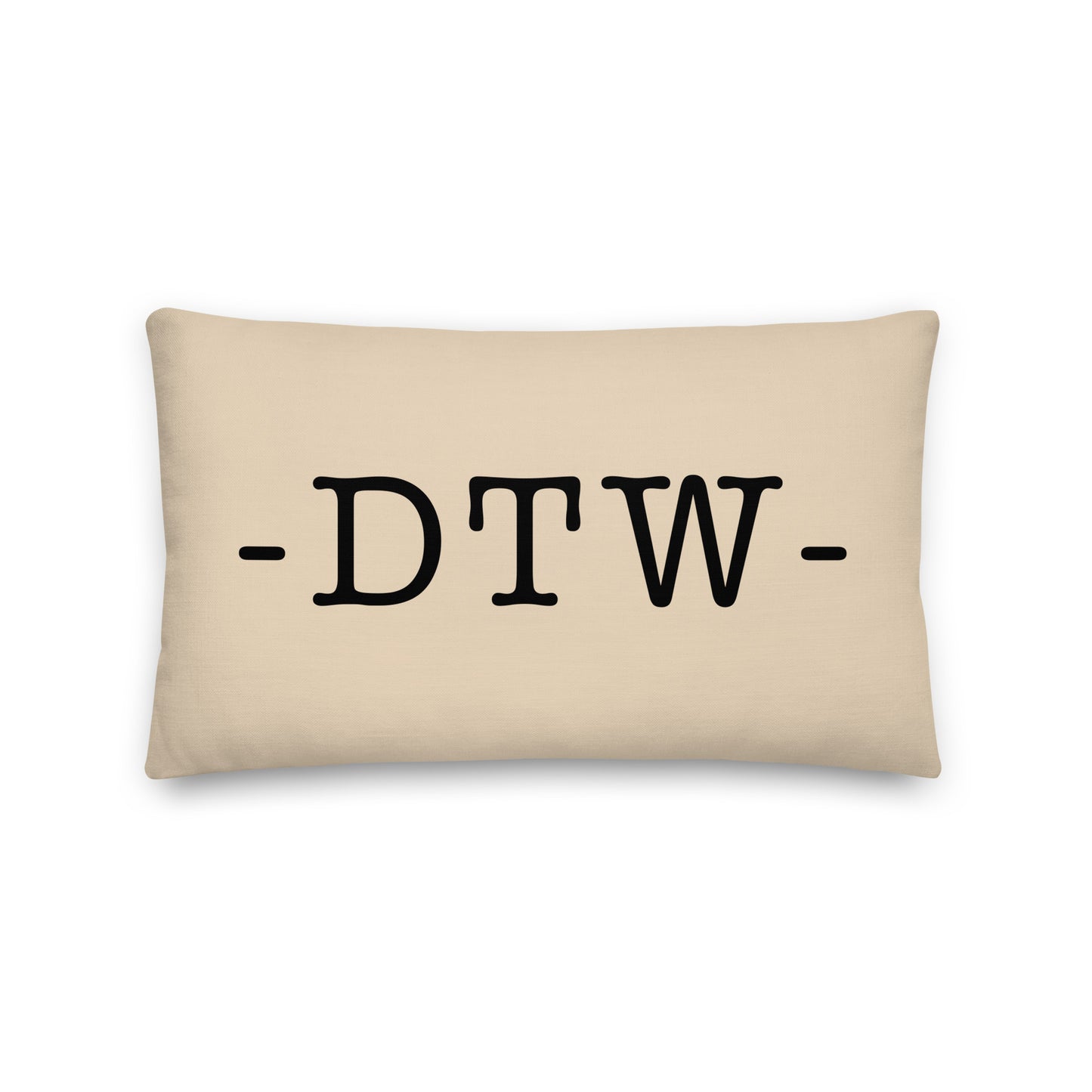 Farmhouse Throw Pillow - Buffalo Plaid • DTW Detroit • YHM Designs - Image 01