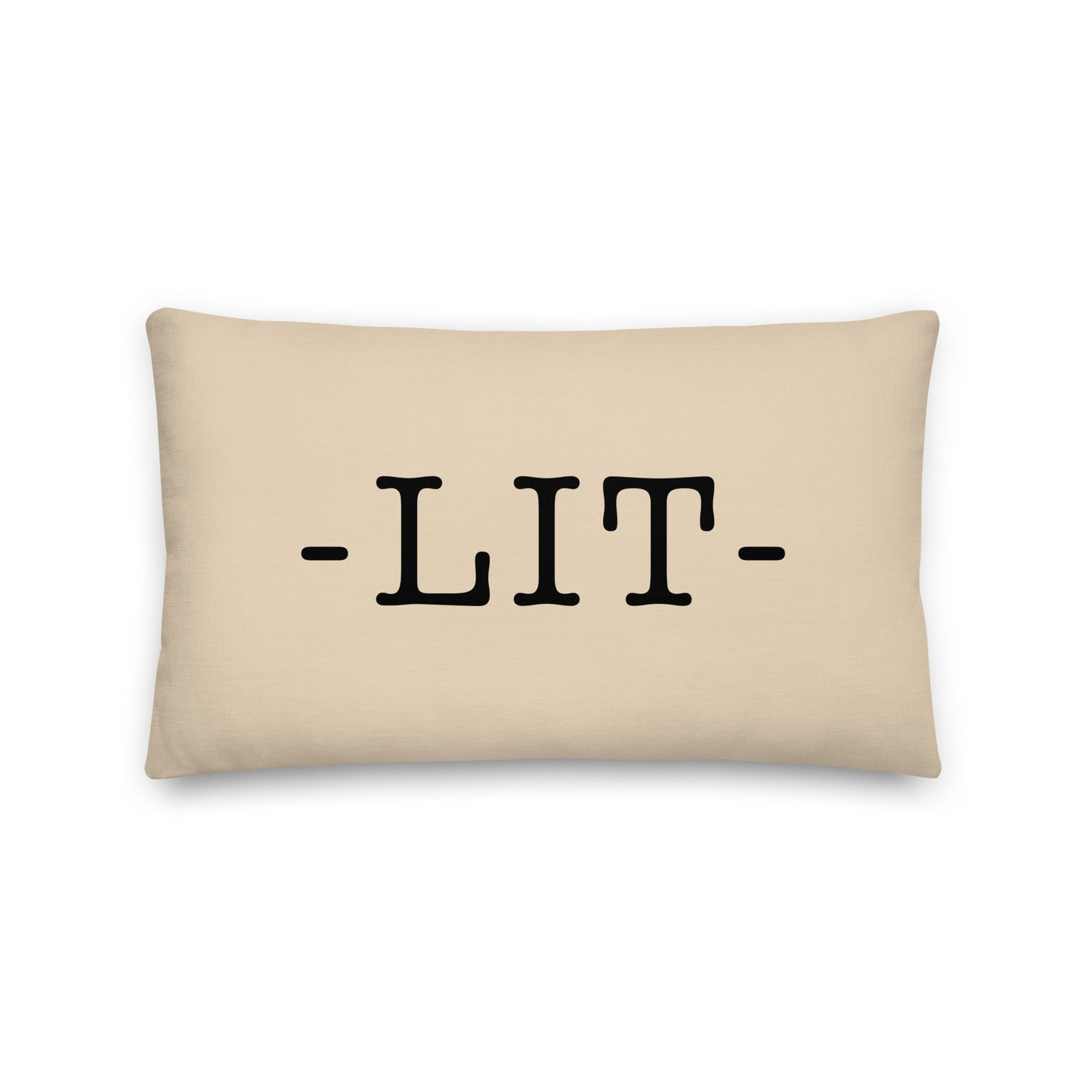 Farmhouse Throw Pillow - Buffalo Plaid • LIT Little Rock • YHM Designs - Image 01