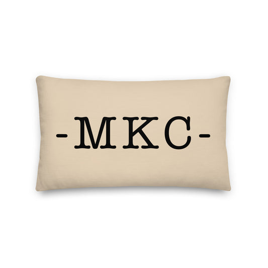Farmhouse Throw Pillow - Buffalo Plaid • MKC Kansas City • YHM Designs - Image 01