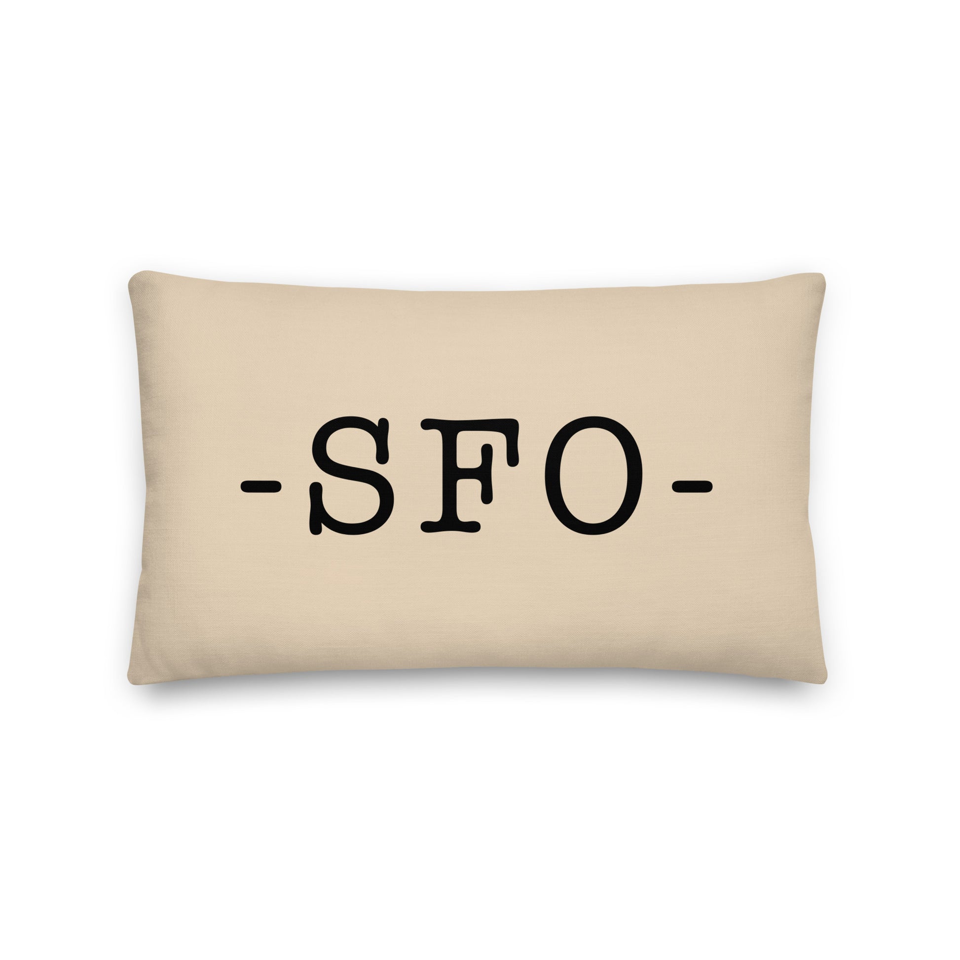 Farmhouse Throw Pillow - Buffalo Plaid • SFO San Francisco • YHM Designs - Image 01