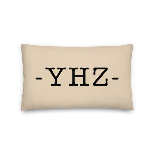 Farmhouse Throw Pillow - Buffalo Plaid • YHZ Halifax • YHM Designs - Image 01