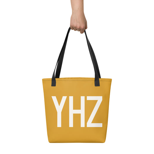 Aviation Gift Tote Bag - Buttercup • YHZ Halifax • YHM Designs - Image 02