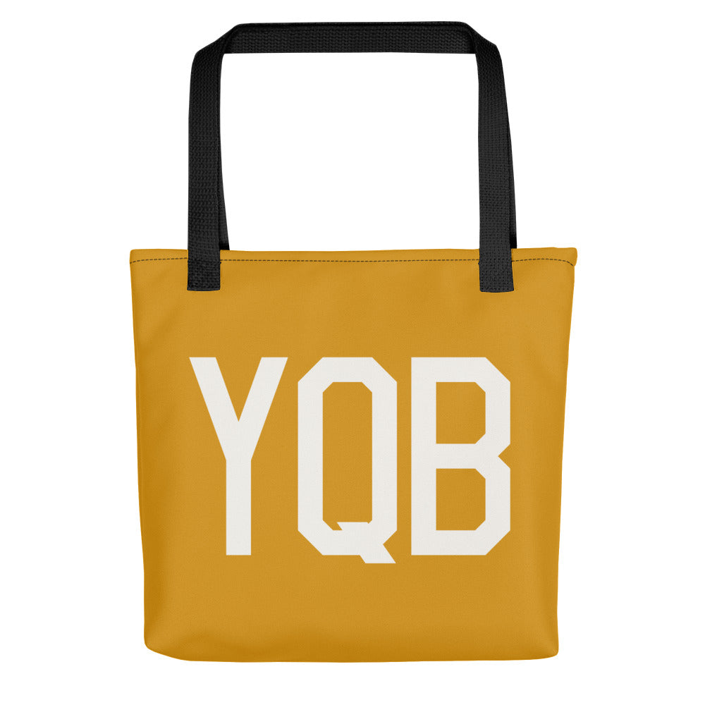 Aviation Gift Tote Bag - Buttercup • YQB Quebec City • YHM Designs - Image 01