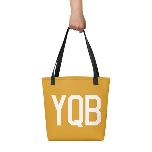 Aviation Gift Tote Bag - Buttercup • YQB Quebec City • YHM Designs - Image 02