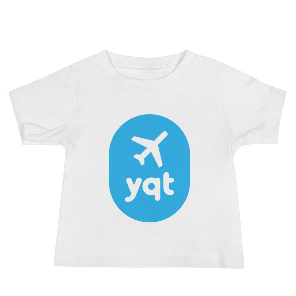 Airplane Window Baby T-Shirt - Sky Blue • YQT Thunder Bay • YHM Designs - Image 03