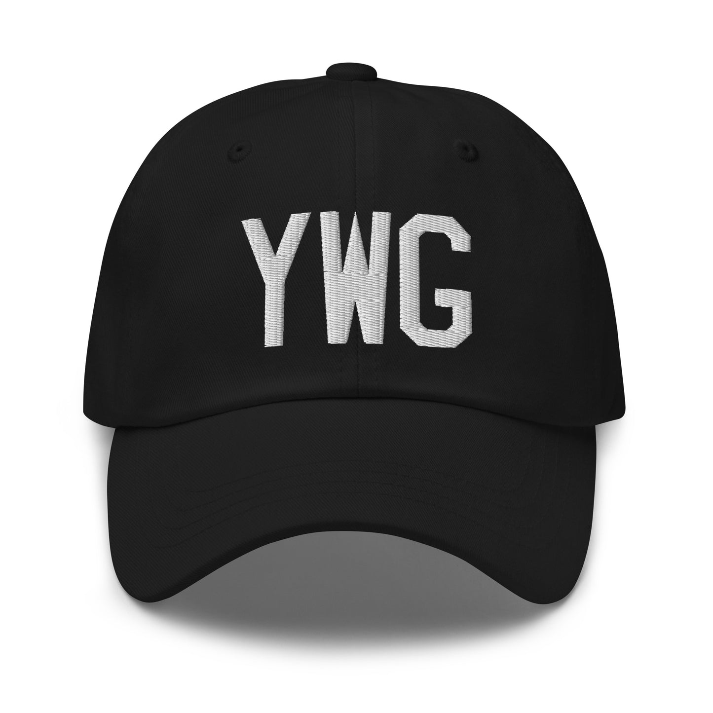 Airport Code Baseball Cap - White • YWG Winnipeg • YHM Designs - Image 14