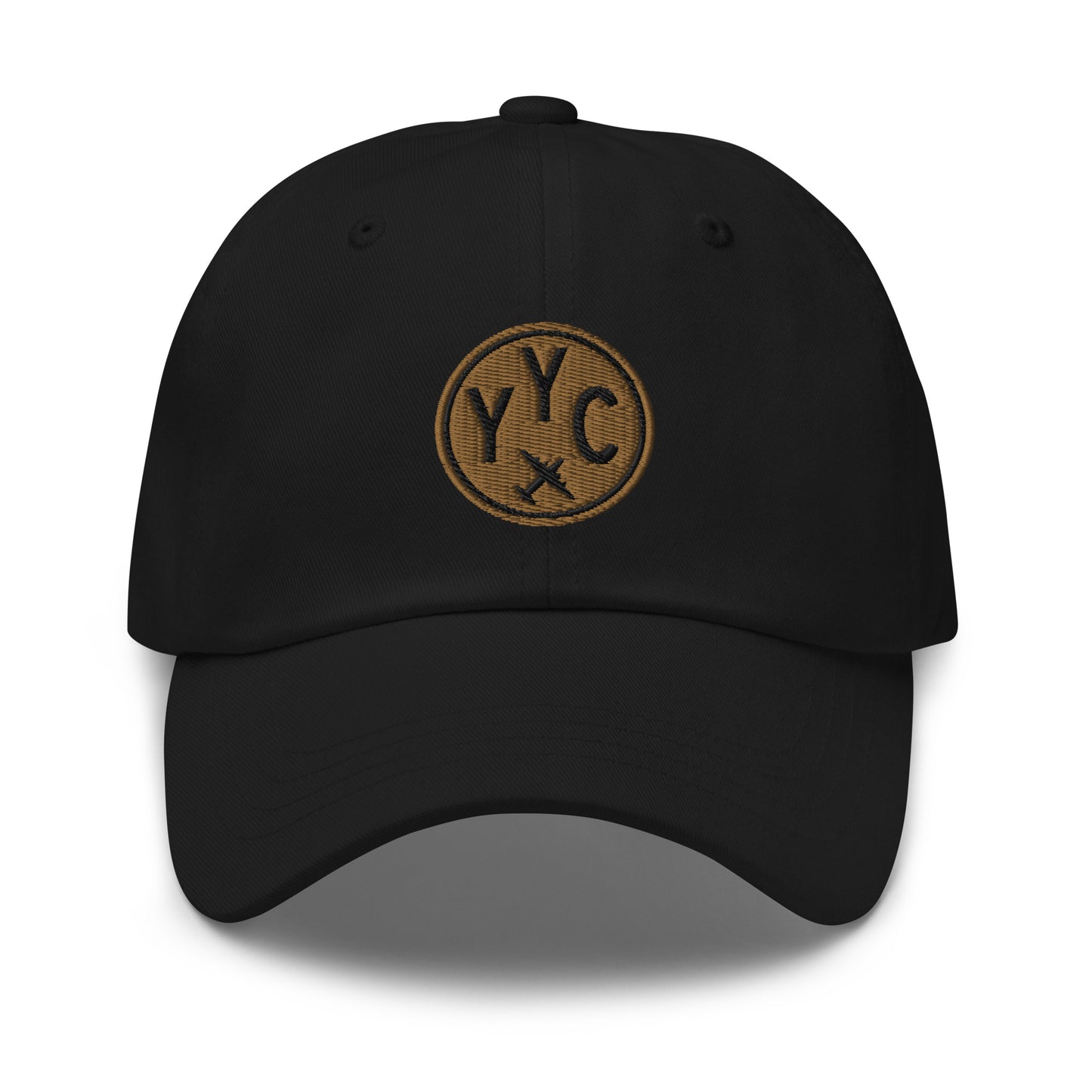 Roundel Baseball Cap - Old Gold • YYC Calgary • YHM Designs - Image 05