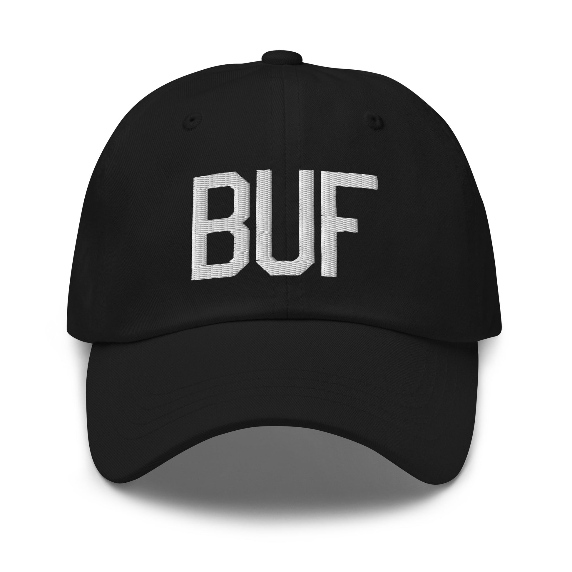 Airport Code Baseball Cap - White • BUF Buffalo • YHM Designs - Image 14