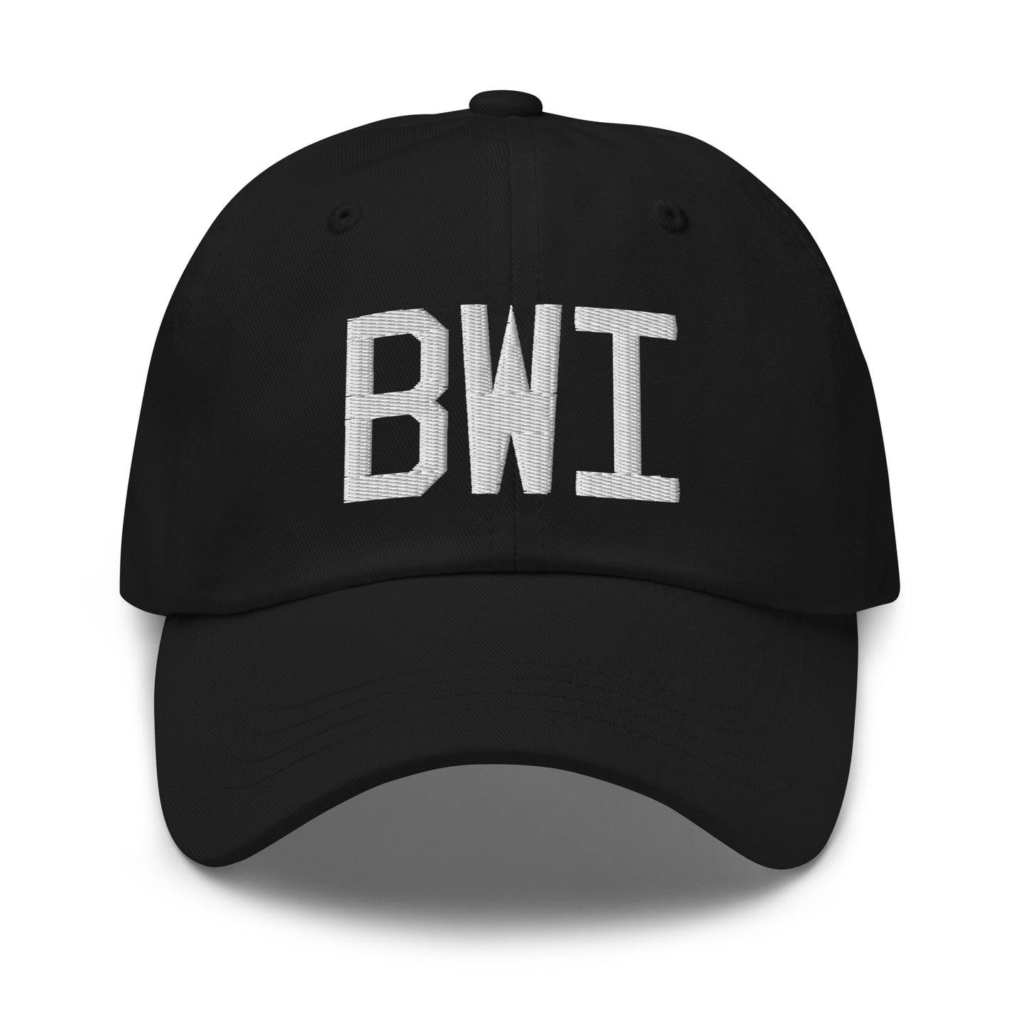 Airport Code Baseball Cap - White • BWI Baltimore • YHM Designs - Image 14