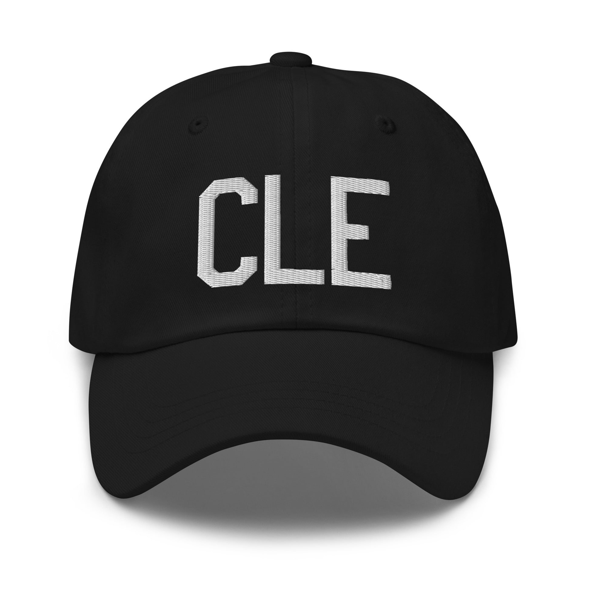 Airport Code Baseball Cap - White • CLE Cleveland • YHM Designs - Image 14