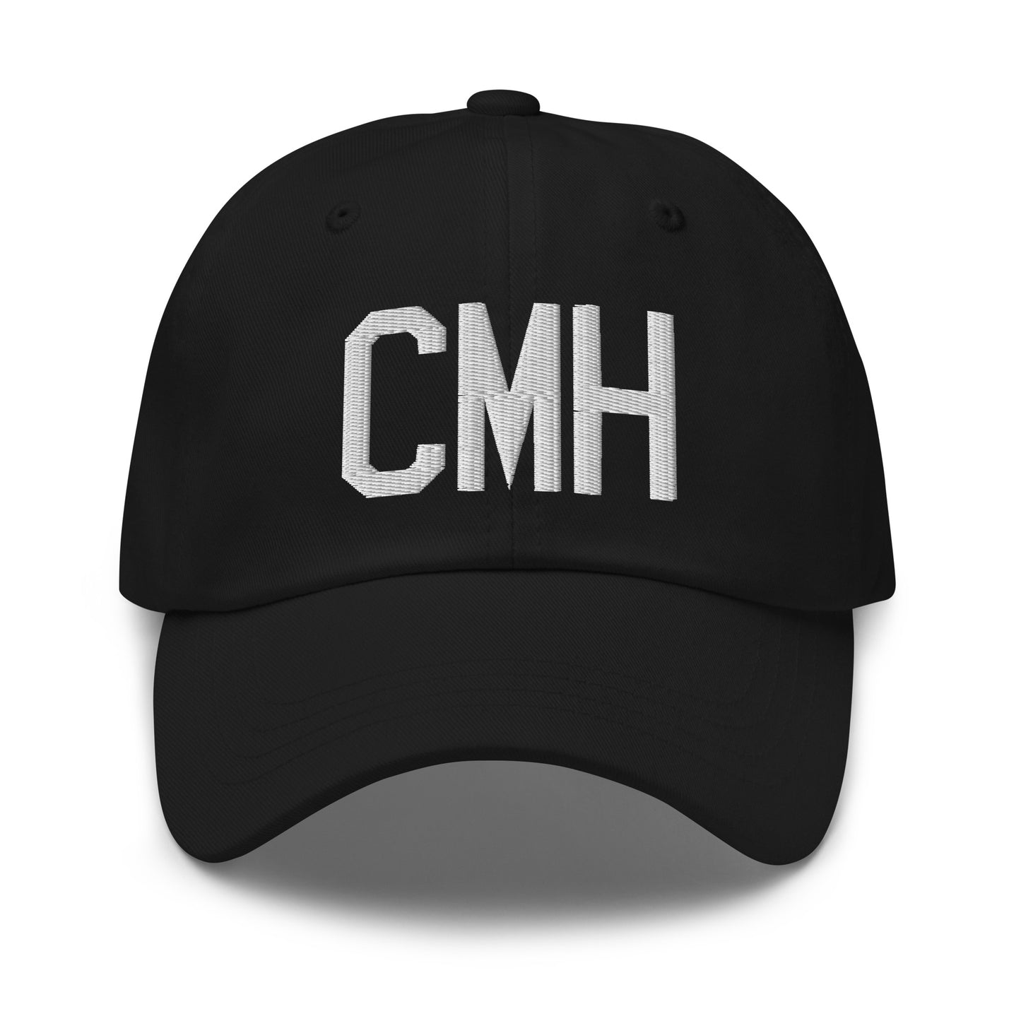 Airport Code Baseball Cap - White • CMH Columbus • YHM Designs - Image 14