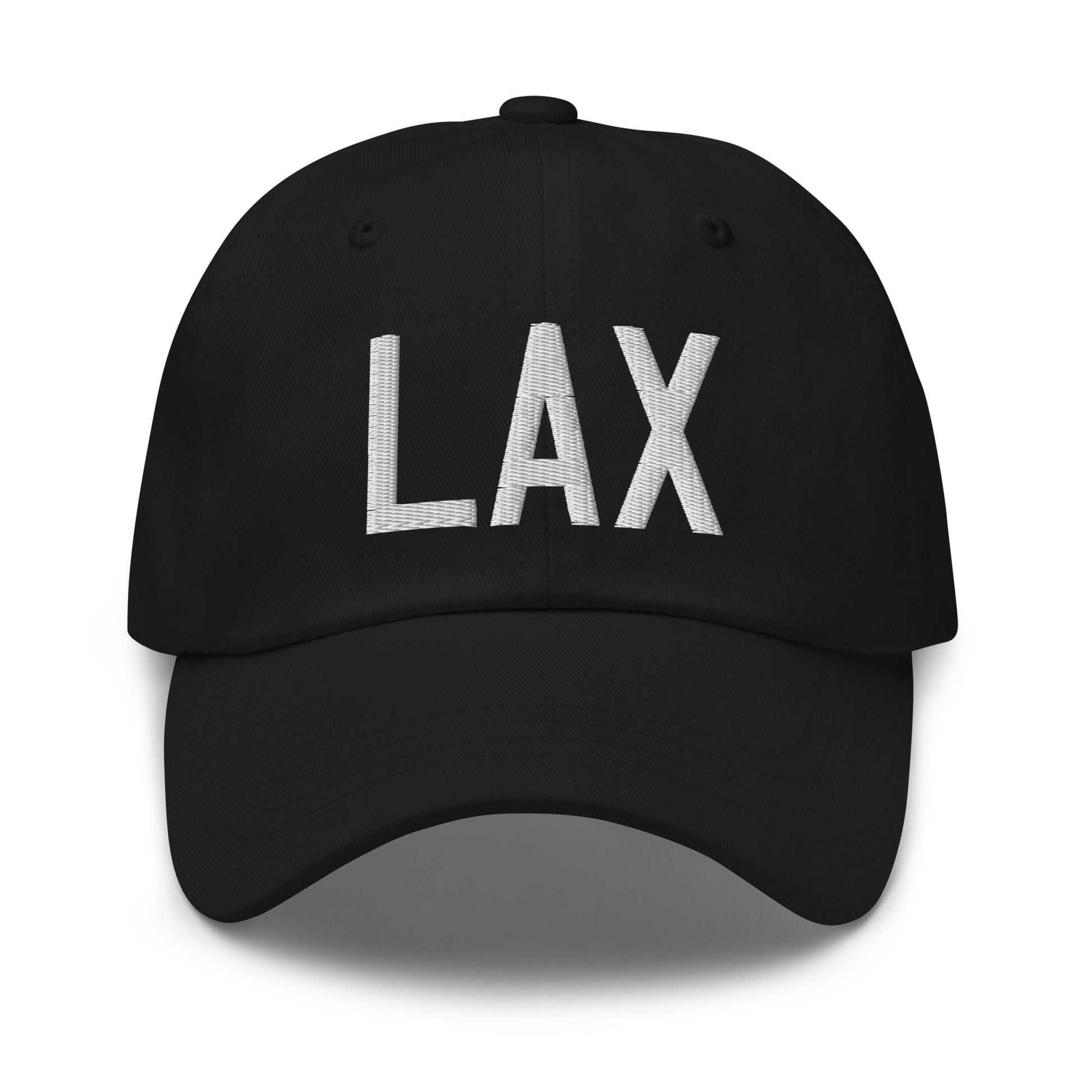 Airport Code Baseball Cap - White • LAX Los Angeles • YHM Designs - Image 14